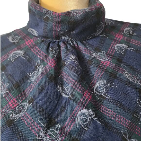 Pendleton Country Sophisticates mandarin pleated collar Wool Blend Plus Size 14 - Picture 3 of 7